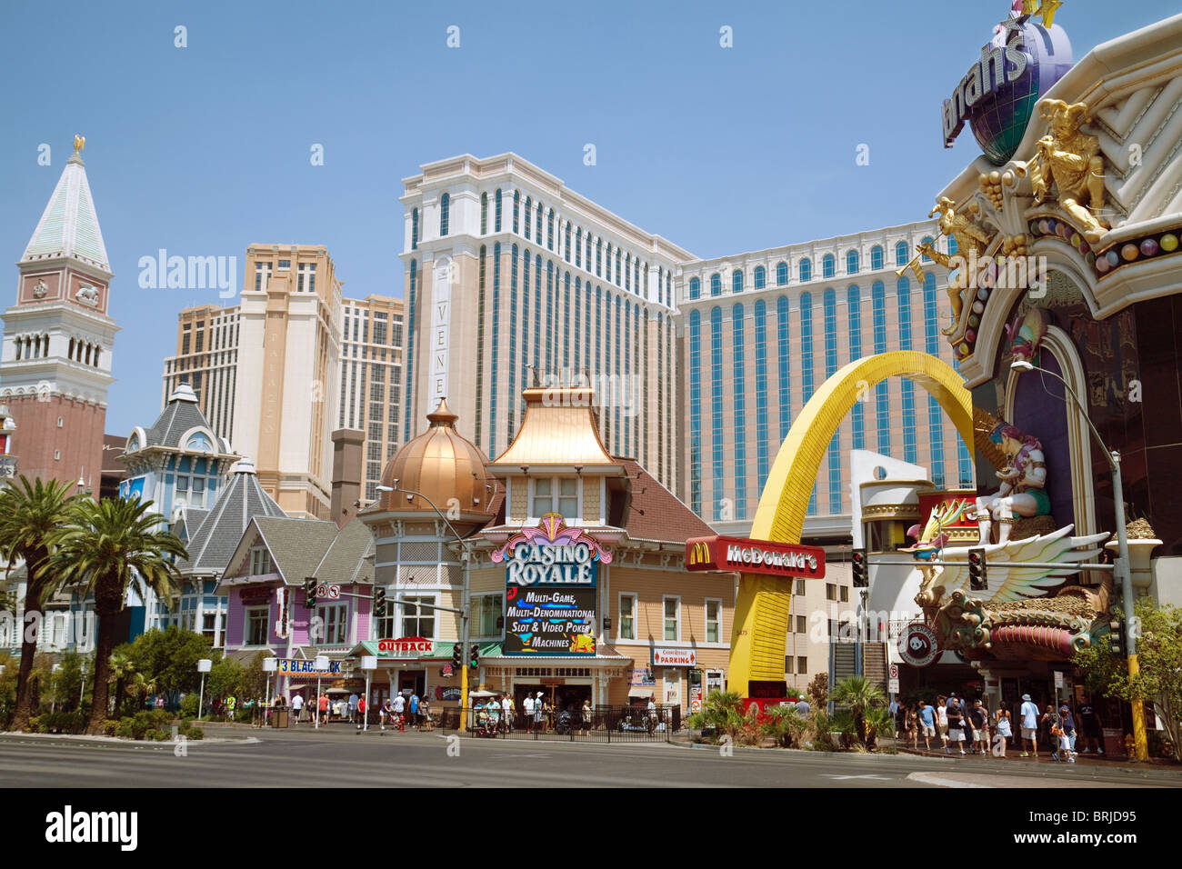 The Strip in daylight, Las Vegas USA Stock Photo Alamy