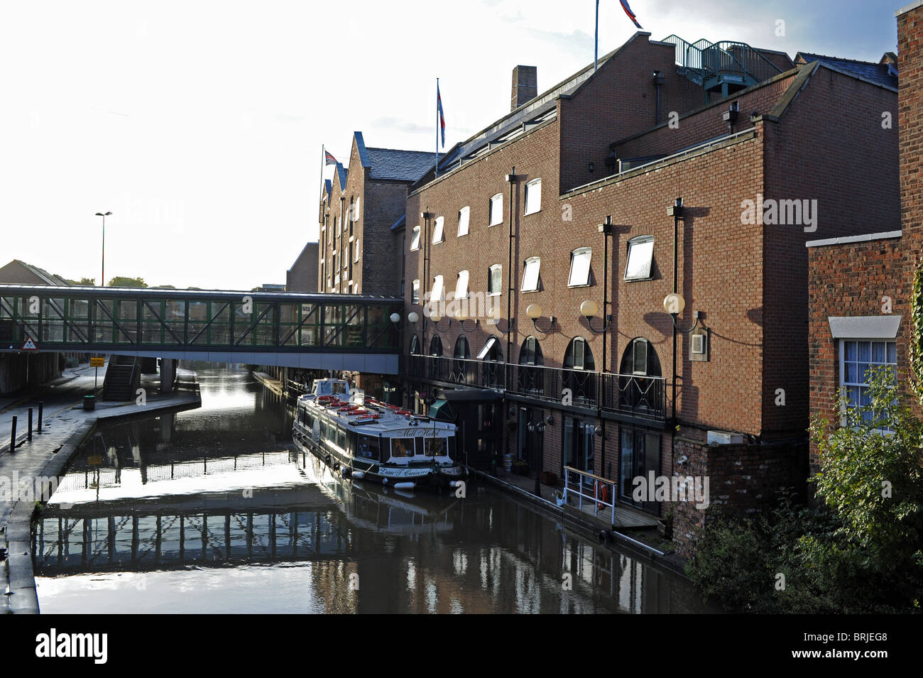 The Mill  Hotel on the canal in Chester UK Stock Photo