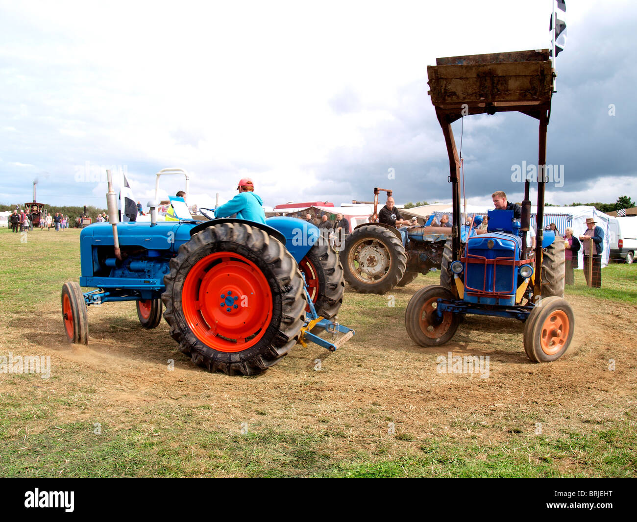 Tractor driving display at agricultural country show, Cornwall, UK Stock Photo Alamy