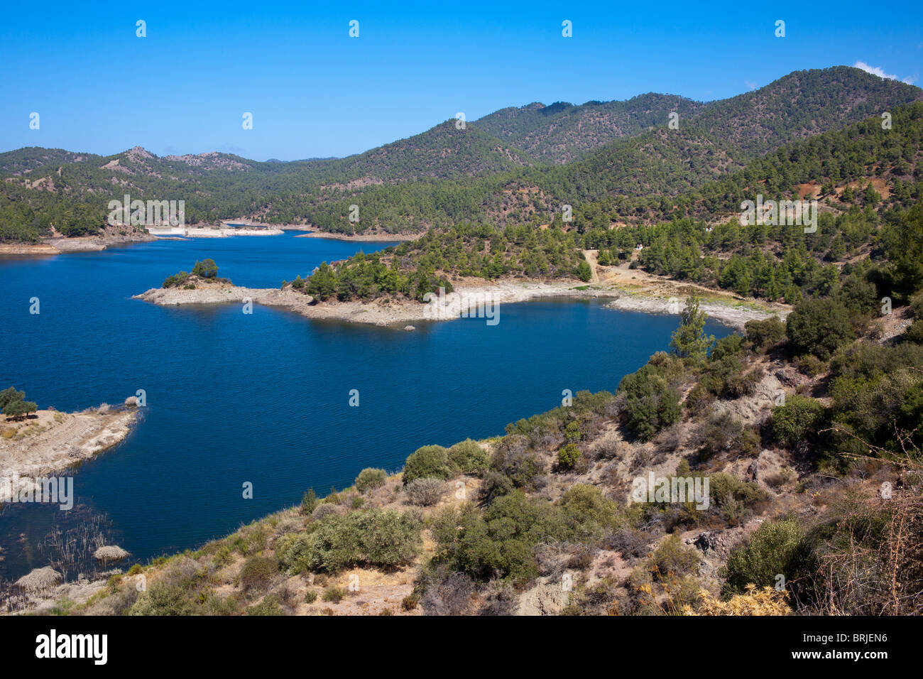 Cyprus fresh water reservoir Stock Photo Alamy