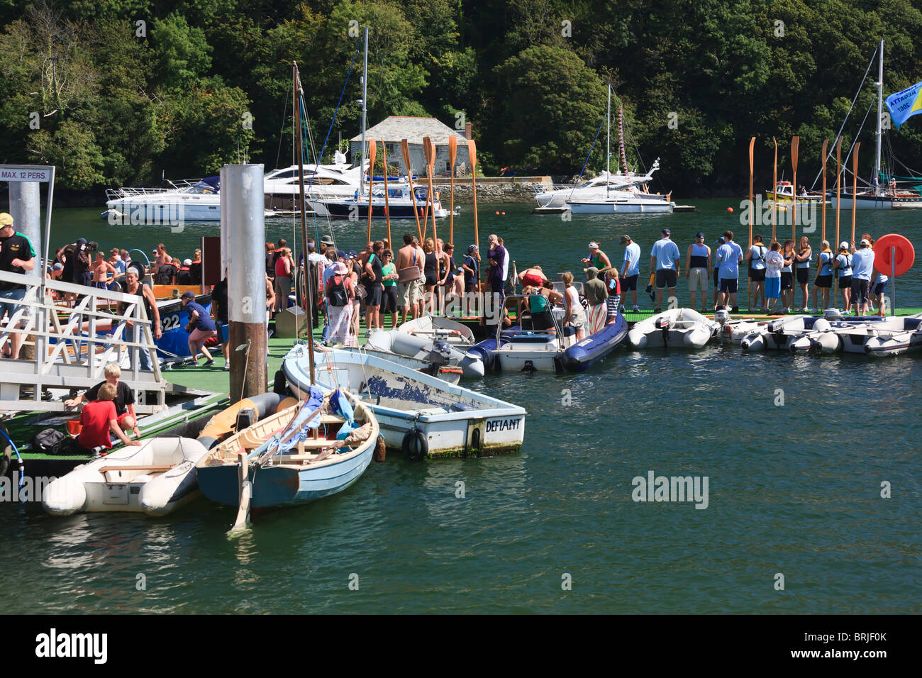 The summer regatta at Fowey, Cornwall, England Stock Photo