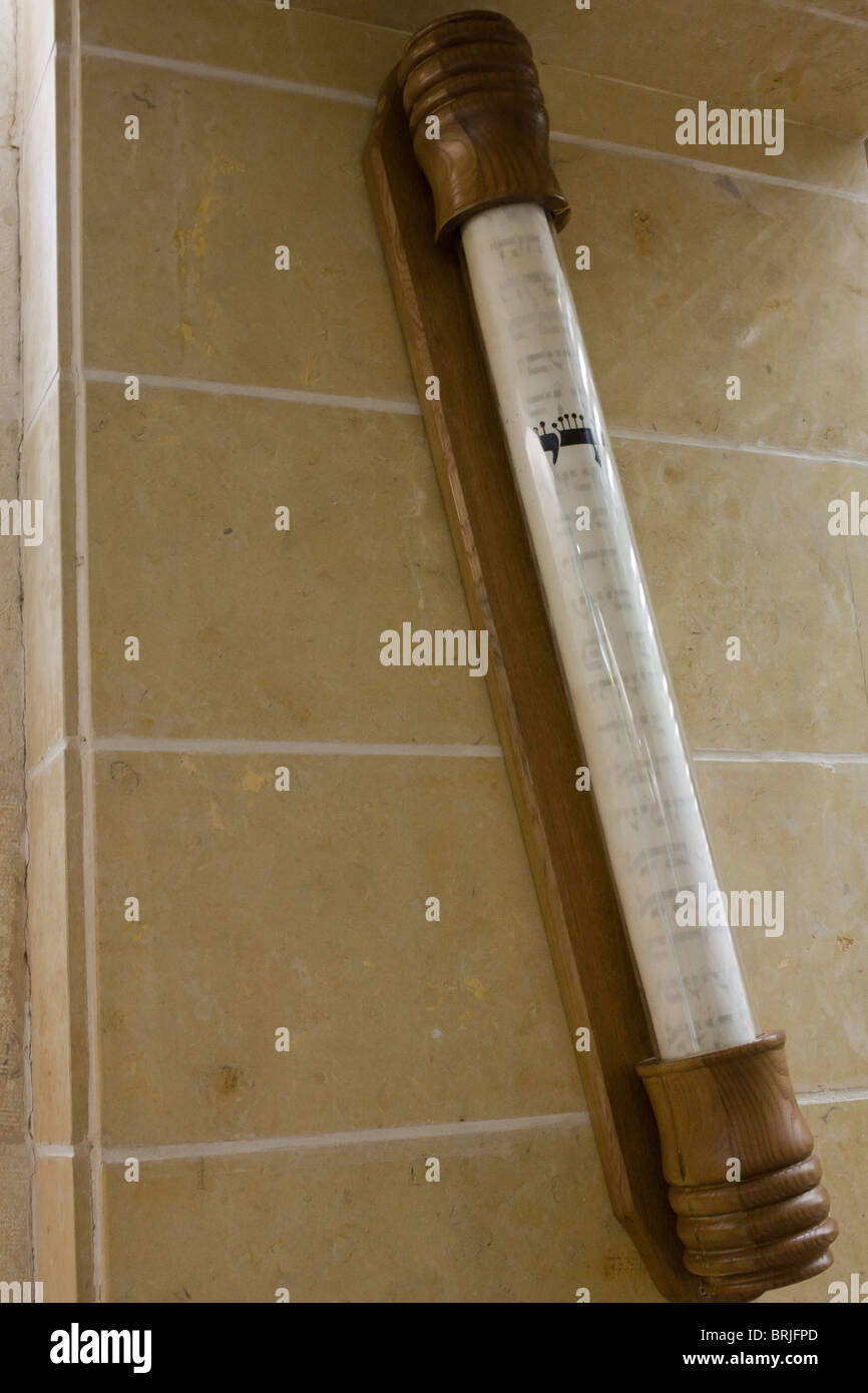 Worlds largest Mezuzah measuring more than a meter in length installed at Ben Gurion TelAviv