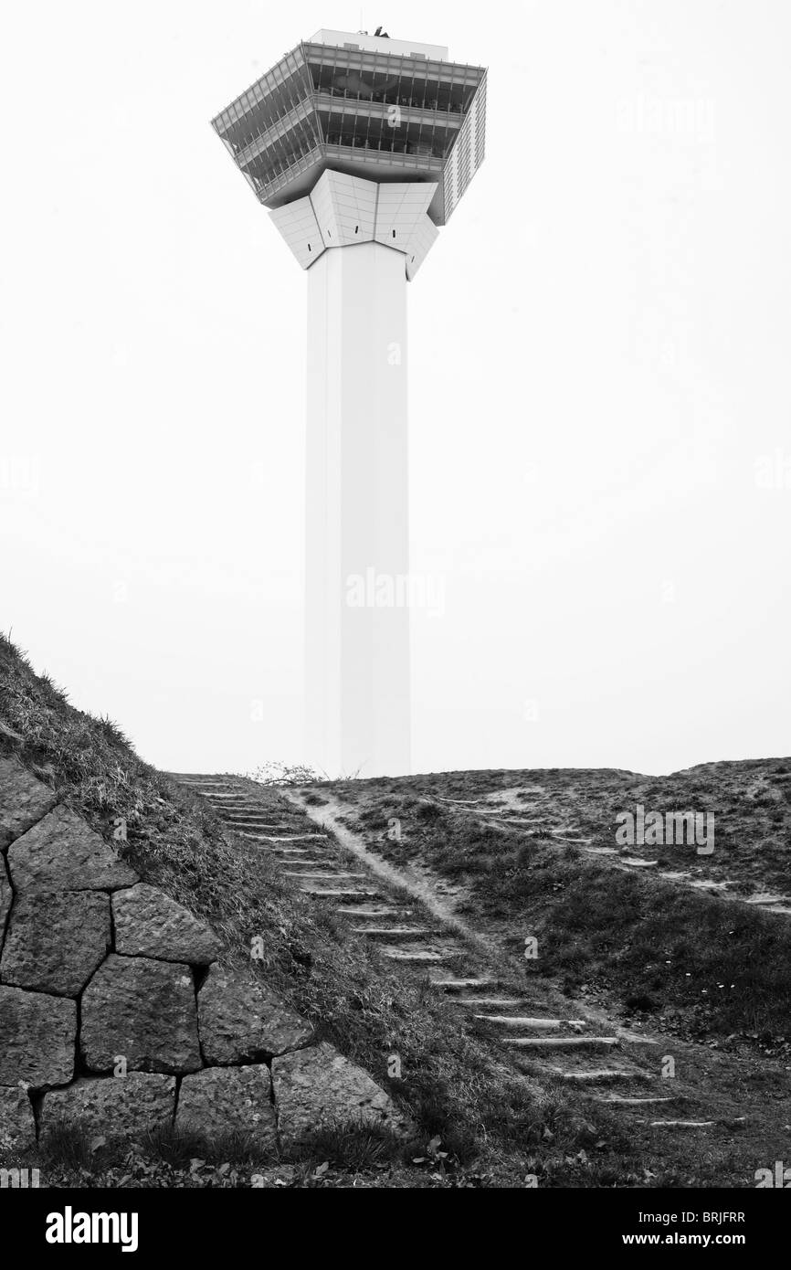 Goryokaku Lookout Tower and steps Stock Photo Alamy