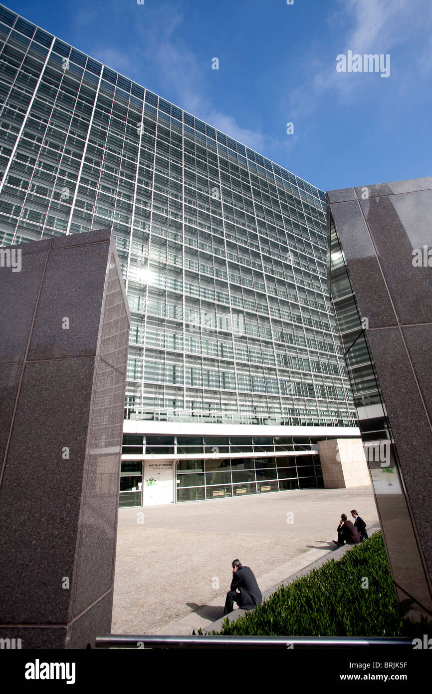 The Charlemagne Building, Berlaymont,  European Commission, Brussels, Belgium. Photo:Jeff Gilbert Stock Photo