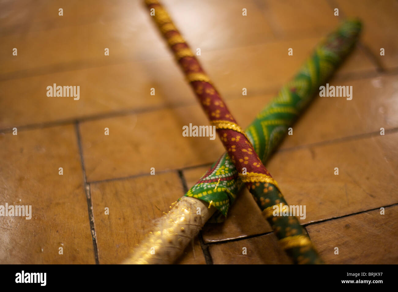 Dandia sticks for Navratri Stock Photo