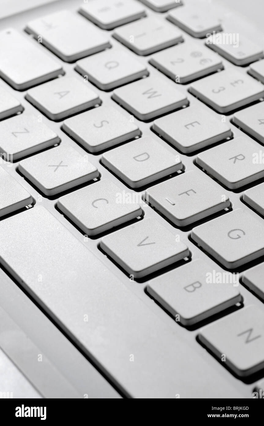 Laptop computer keyboard, close-up Stock Photo