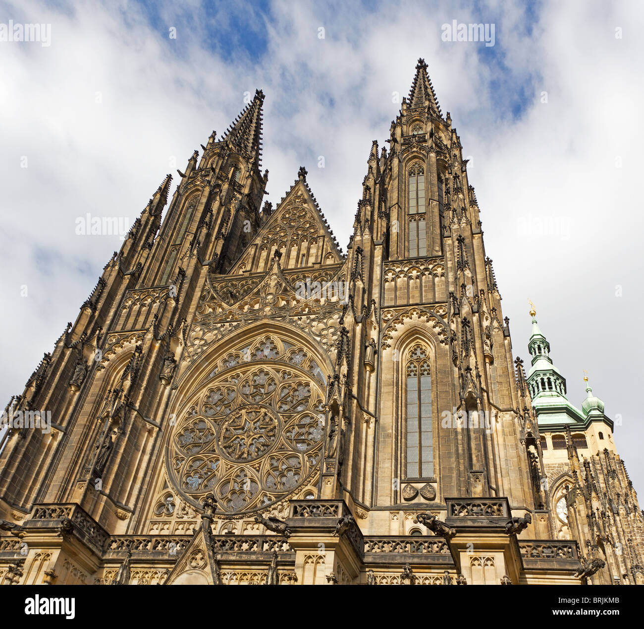 St. Vitus Cathedral at Prague Castle, Czech Republic Stock Photo