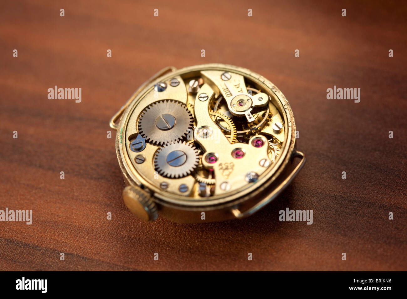 Interior of a Watch Stock Photo