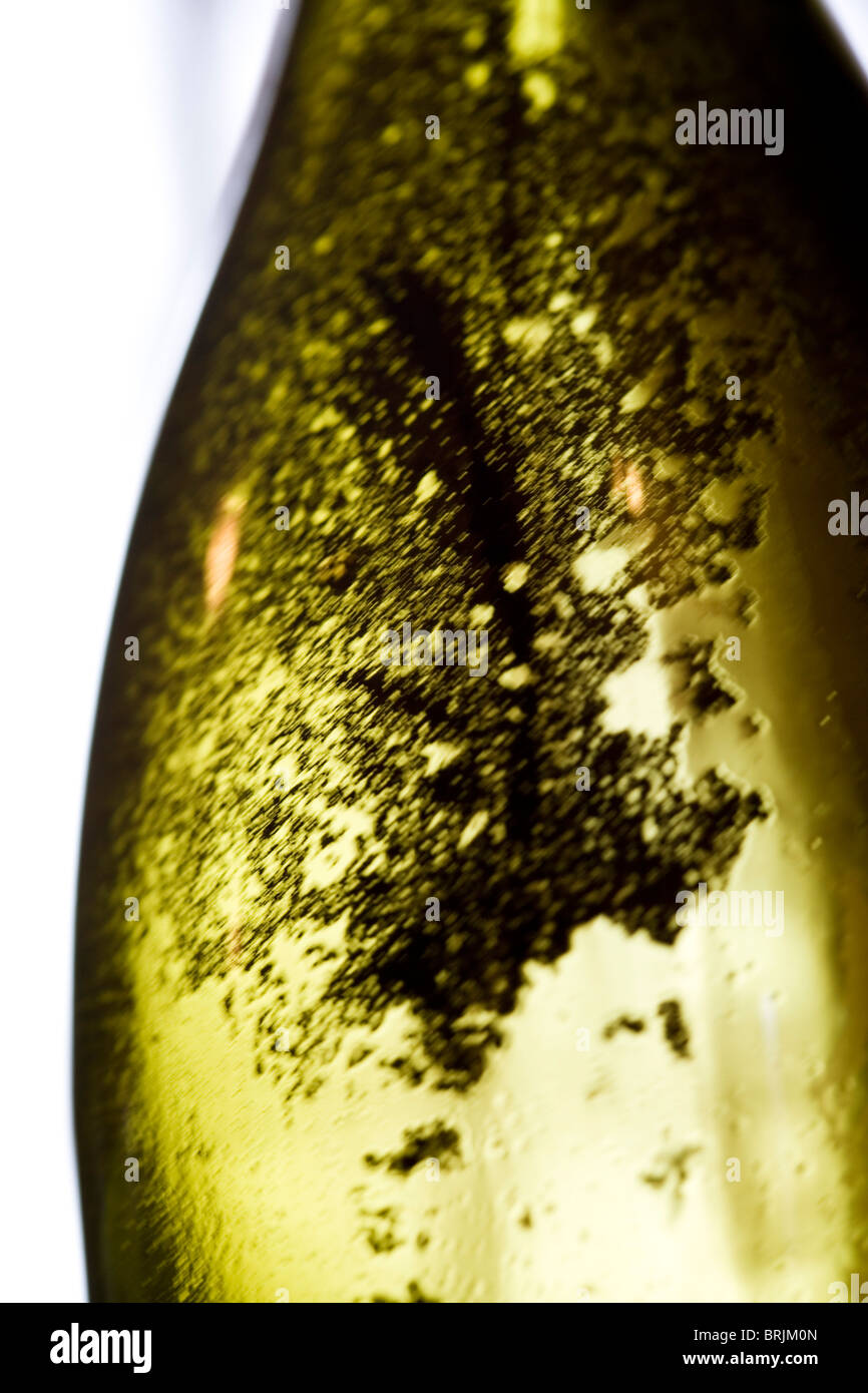 Sediment Remaining In Empty Wine Bottle Stock Photo Alamy
