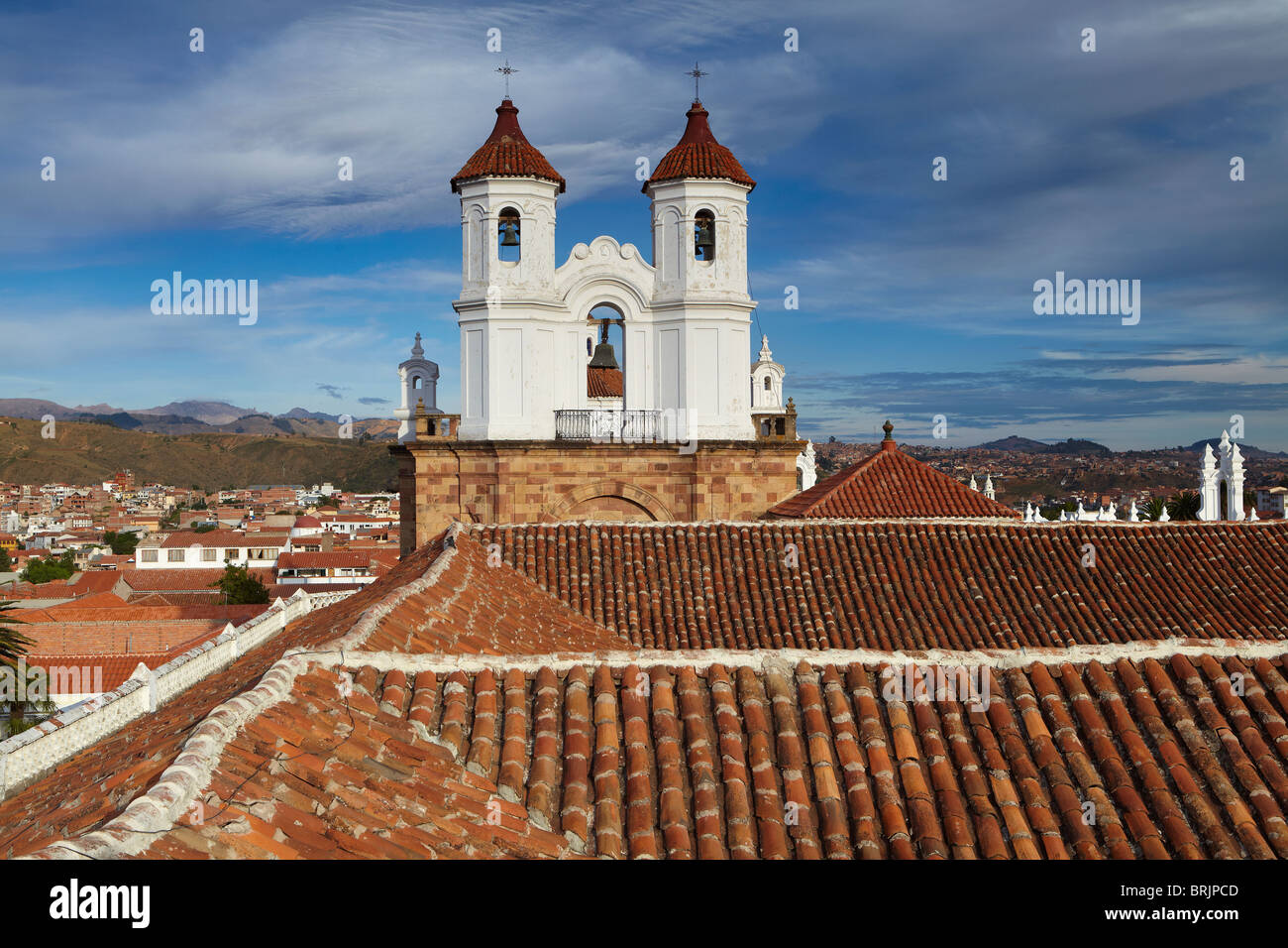 rooftops in Sucre, Bolivia Stock Photo