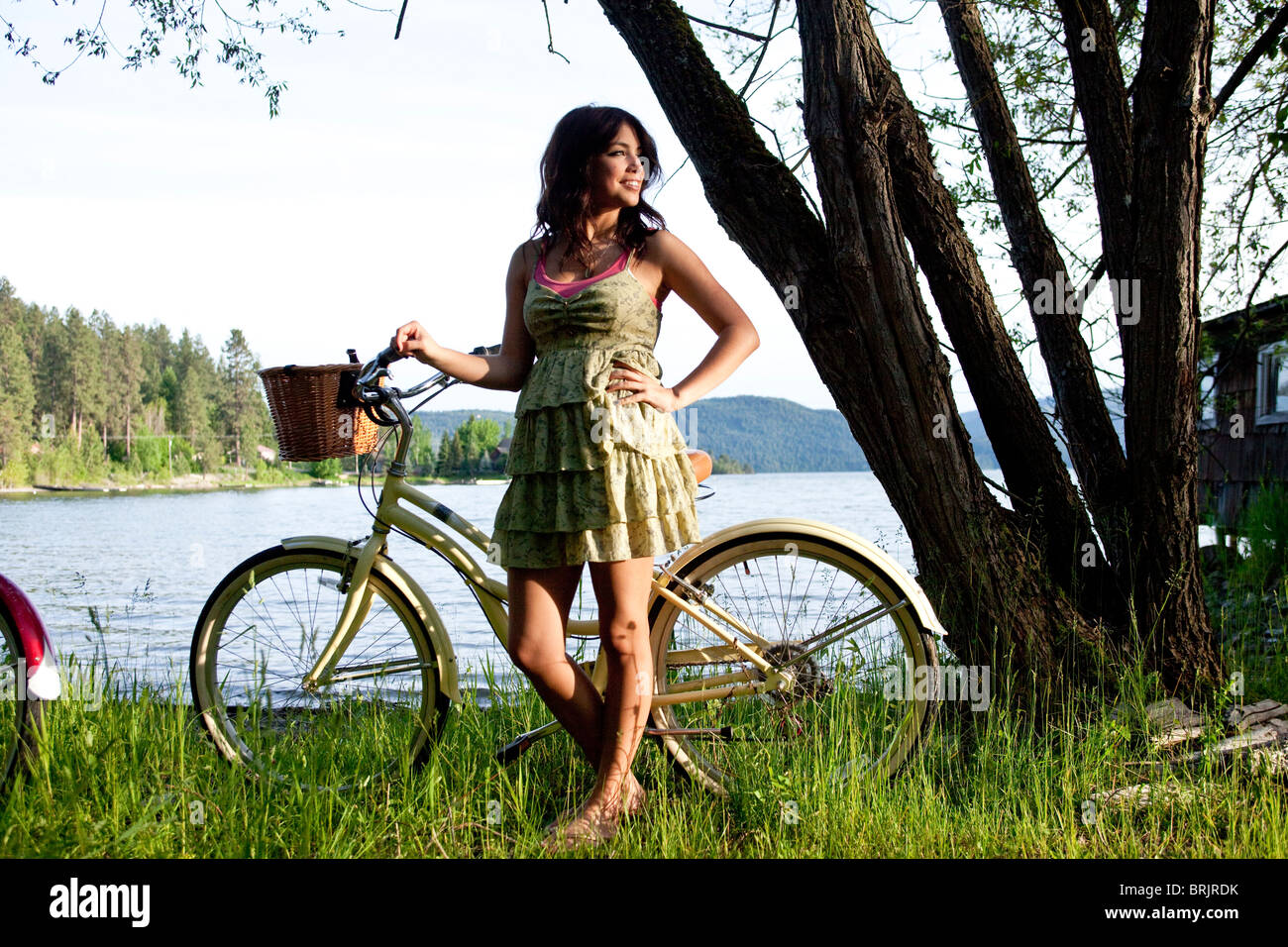 beautiful girl cycle