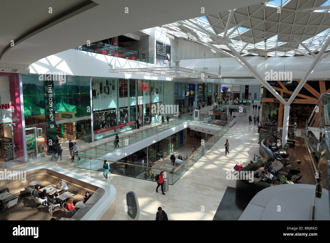 Westfield shopping arcade mall centre hi-res stock photography and