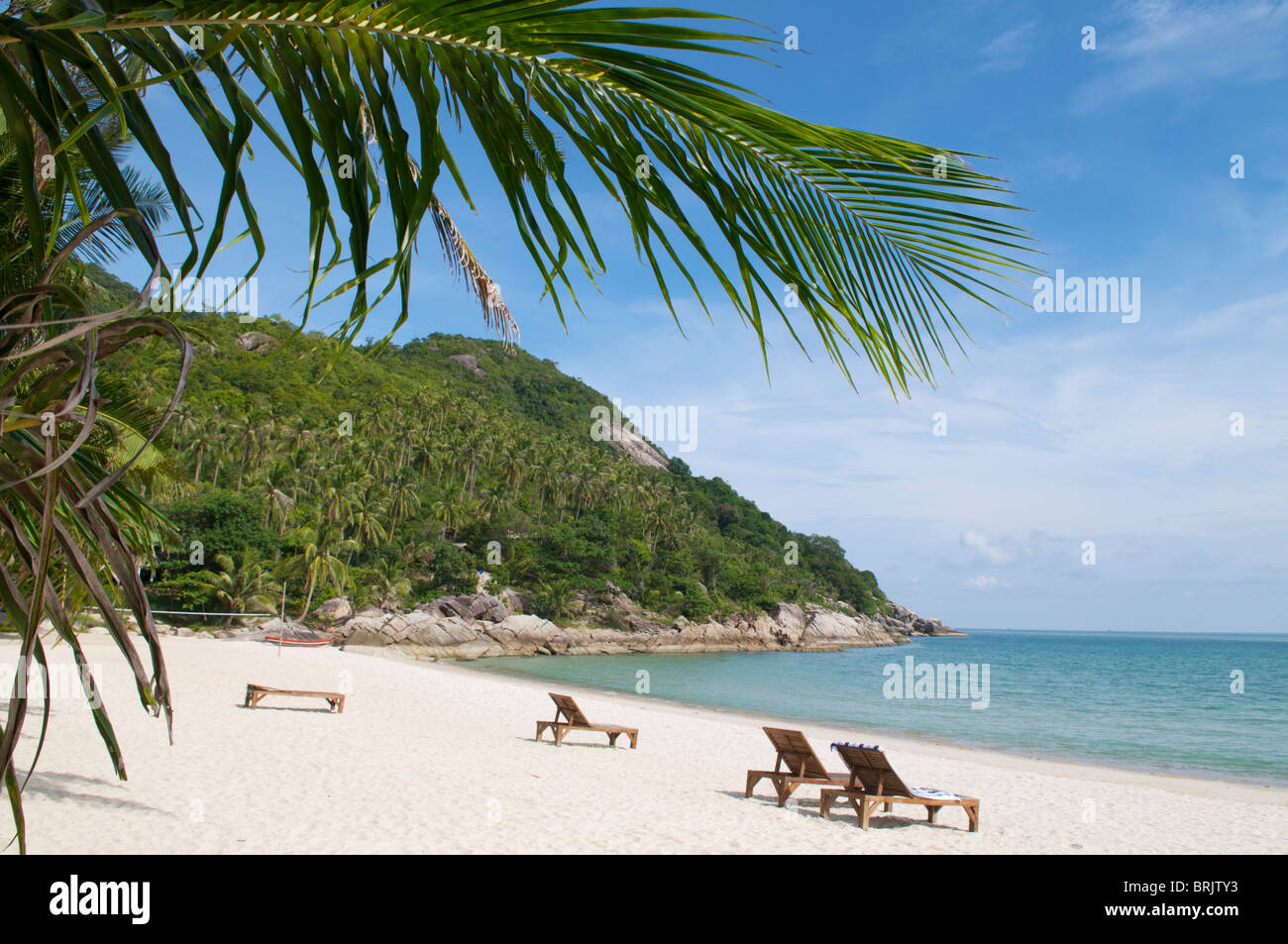 Bottle beach Koh Phangan Stock Photo