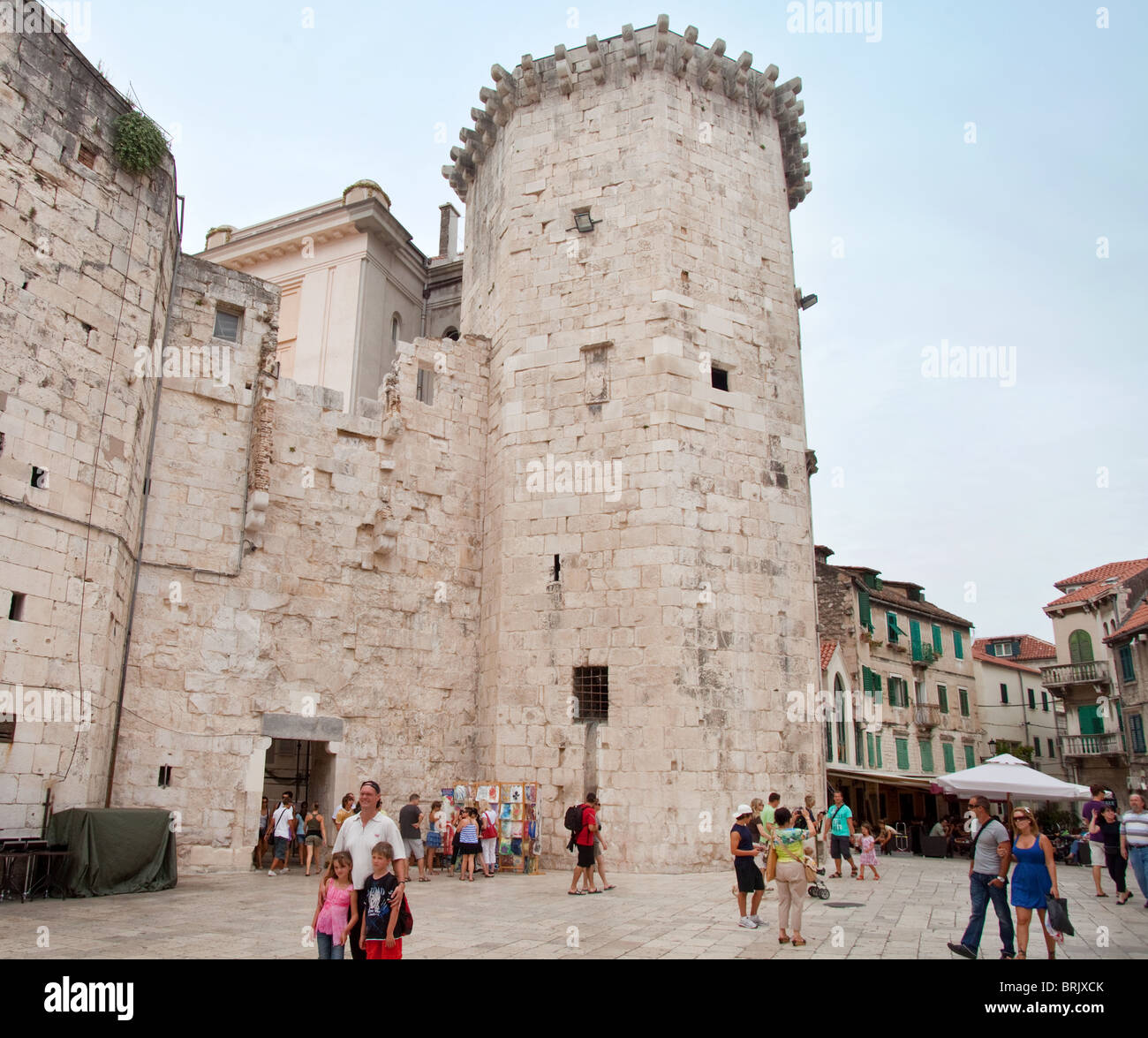 Diocletian's Palace walls in Split Croatia Stock Photo - Alamy