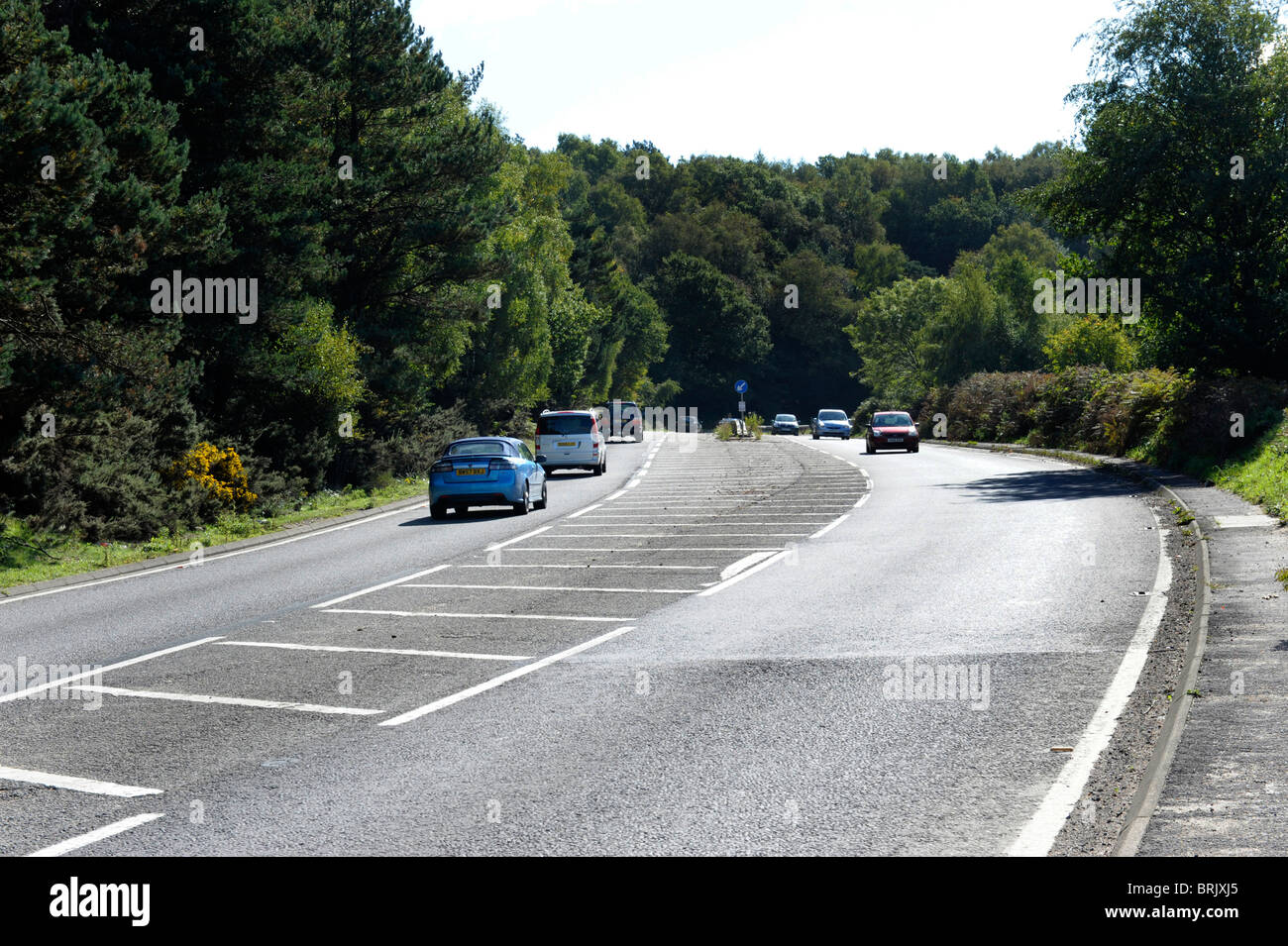 The A3 Trunk Road By The Devil s Punchbowl At Hindhead In Surrey the-a3-trunk-road-by-the-devil-s-punchbowl-at-hindhead-in-surrey