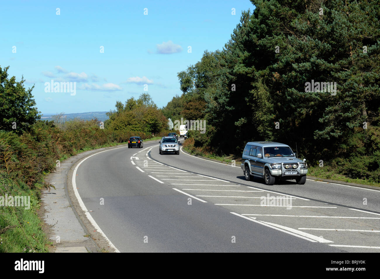 The A3 Trunk Road By The Devil s Punchbowl At Hindhead In Surrey the-a3-trunk-road-by-the-devil-s-punchbowl-at-hindhead-in-surrey