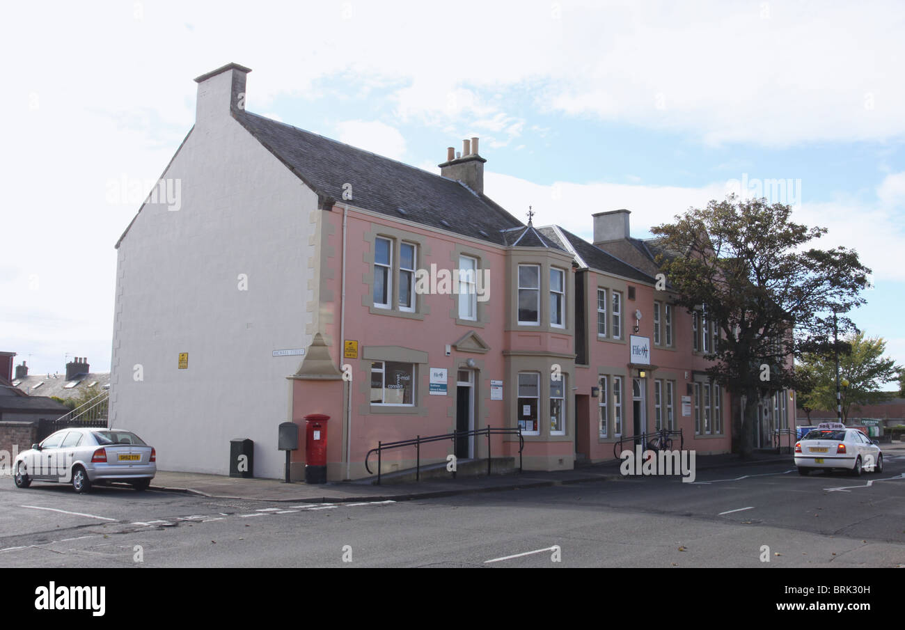 Exterior of Buckhaven Library and Museum Fife Scotland September 2010
