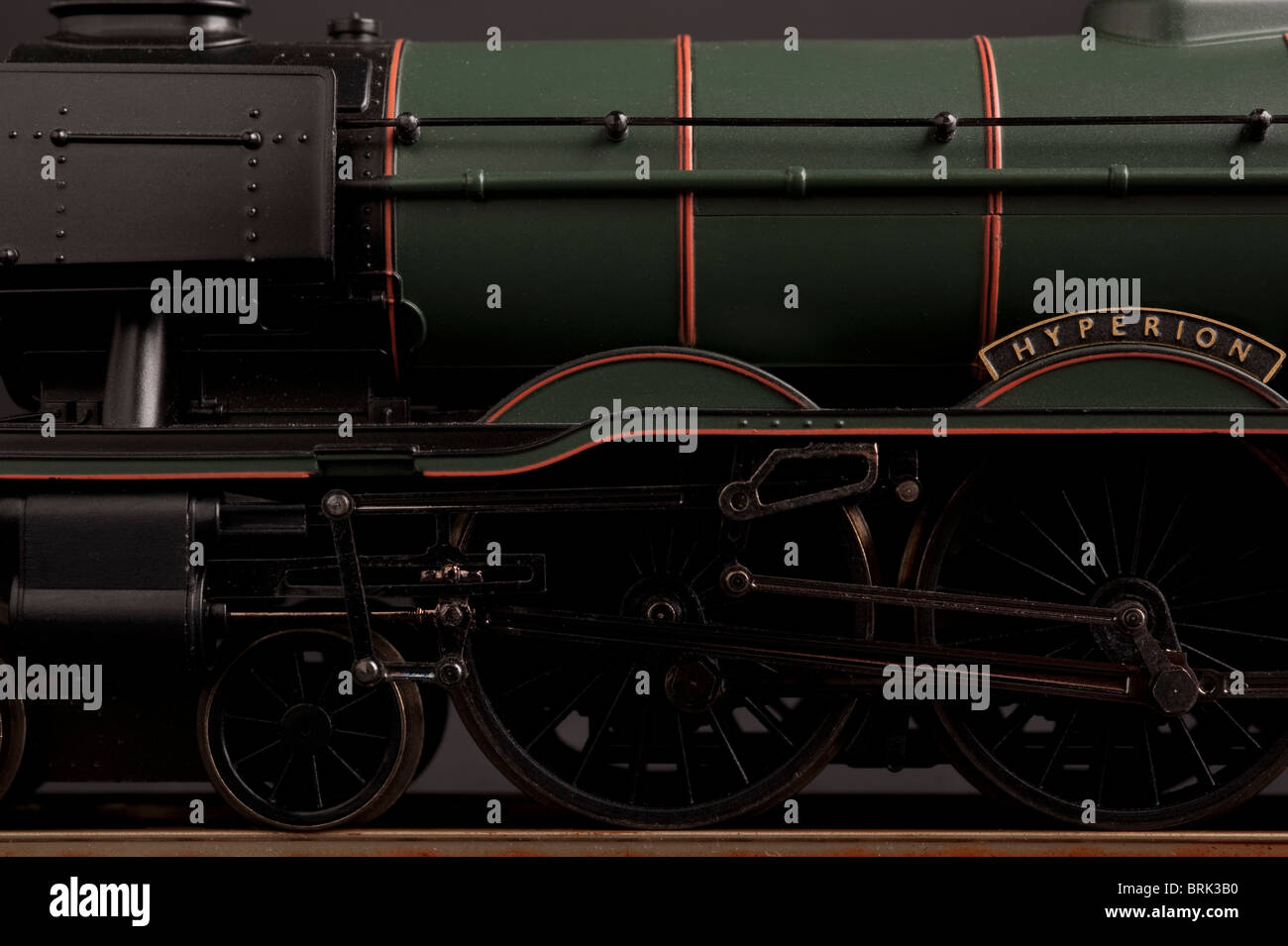BR Green Livery A3 Class Pacific Locomotive Stock Photo
