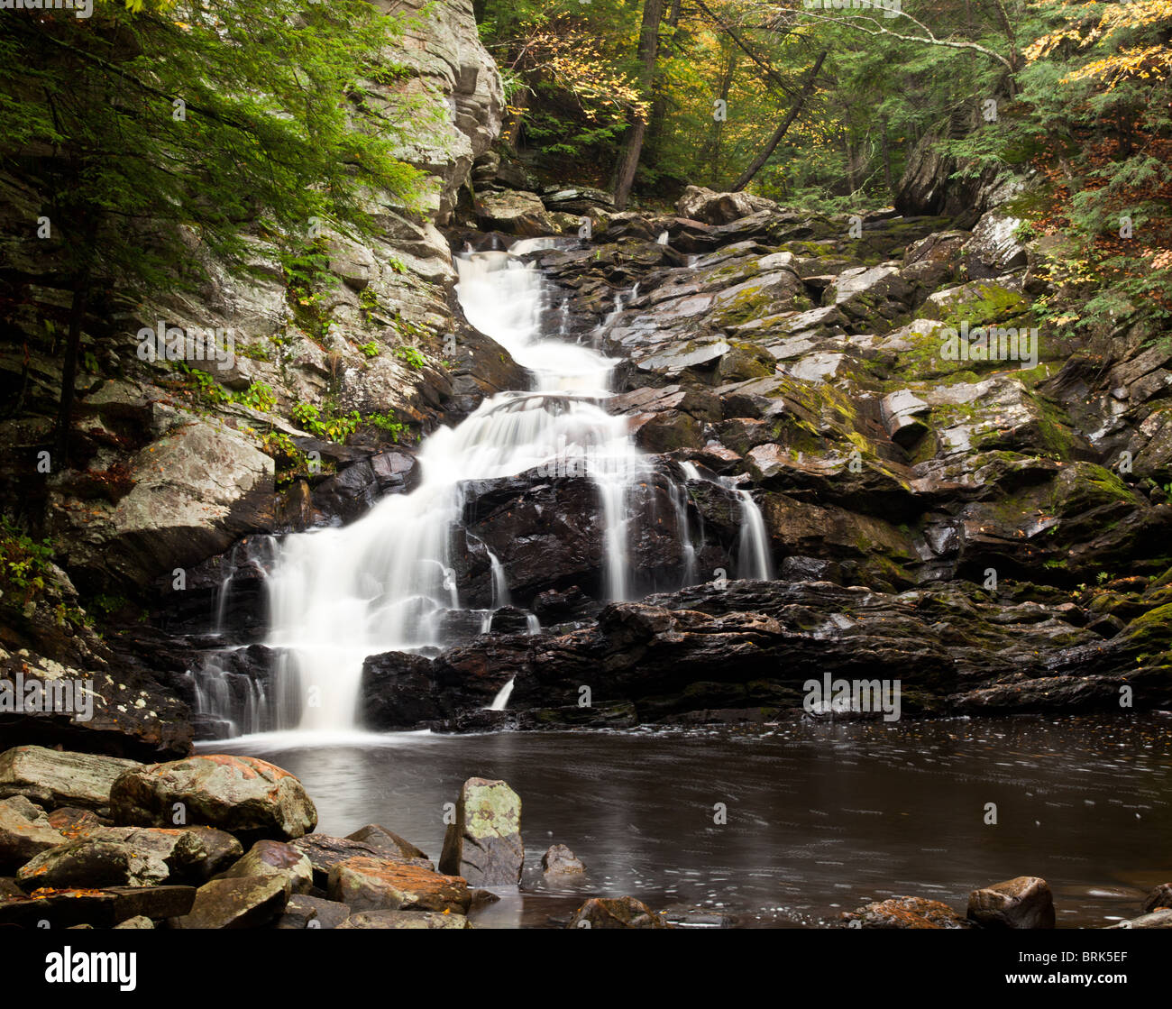 Waconah Falls near Dalton in Berkshire County MA Stock Photo Alamy