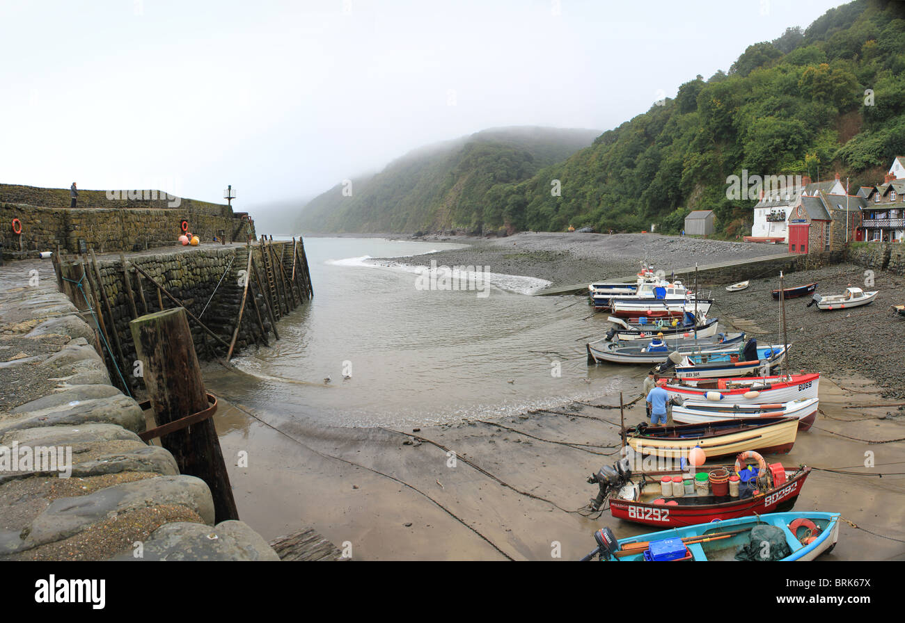 fishing dock at Cloverly village, Devon Stock Photo Alamy