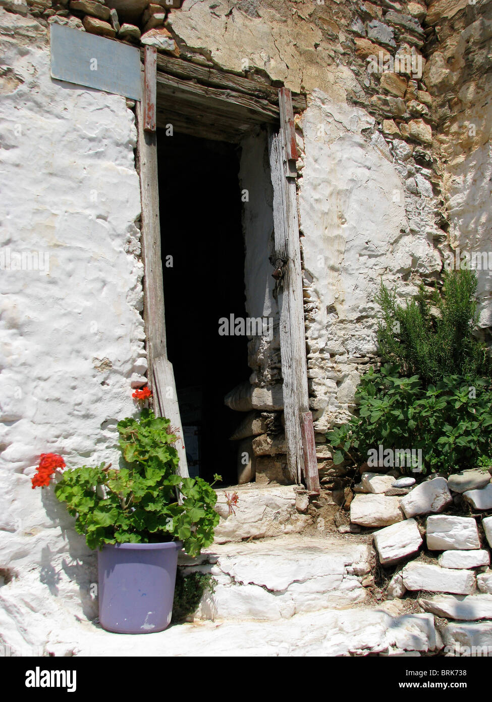 Old house in Chora, the old town area of Alonissos, Sporades islands