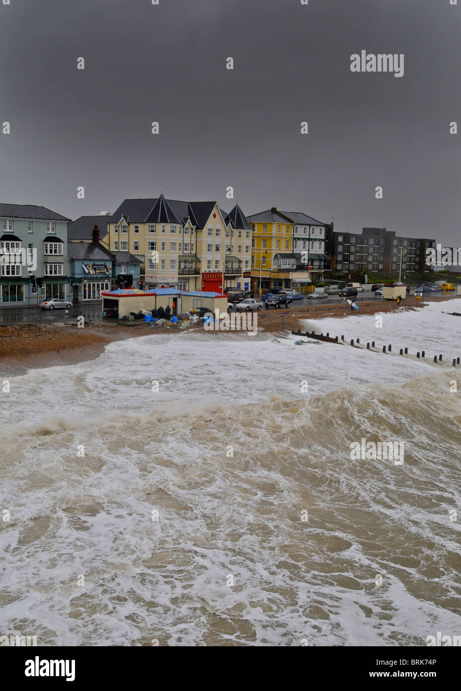 Stormy weather at a seaside town Bognor Regis Stock Photo Alamy