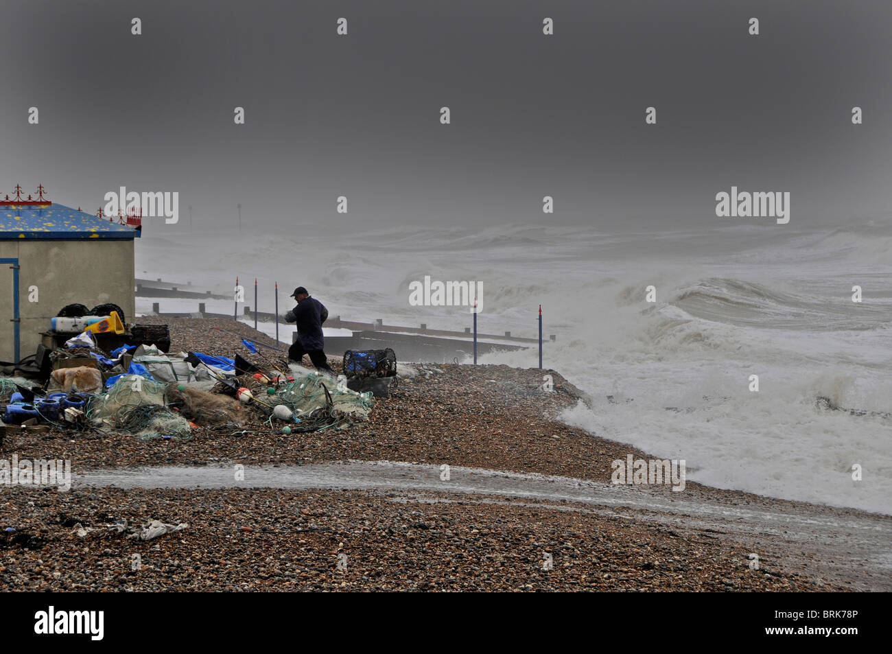 Bognor Weather Stormy weather at a seaside town - Bognor Regis Stock Photo - Alamy