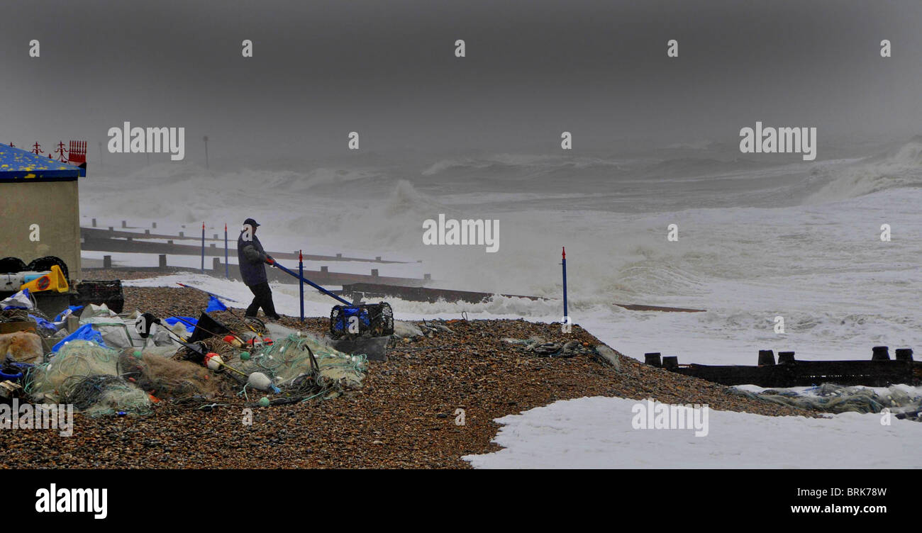 Bognor Weather Stormy weather at a seaside town - Bognor Regis Stock Photo - Alamy