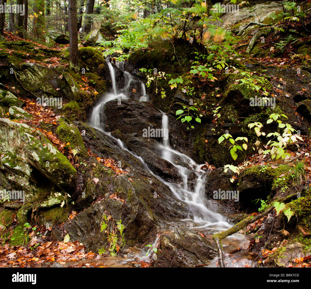 Waconah Falls near Dalton in Berkshire County, Massachusetts, USA Stock
