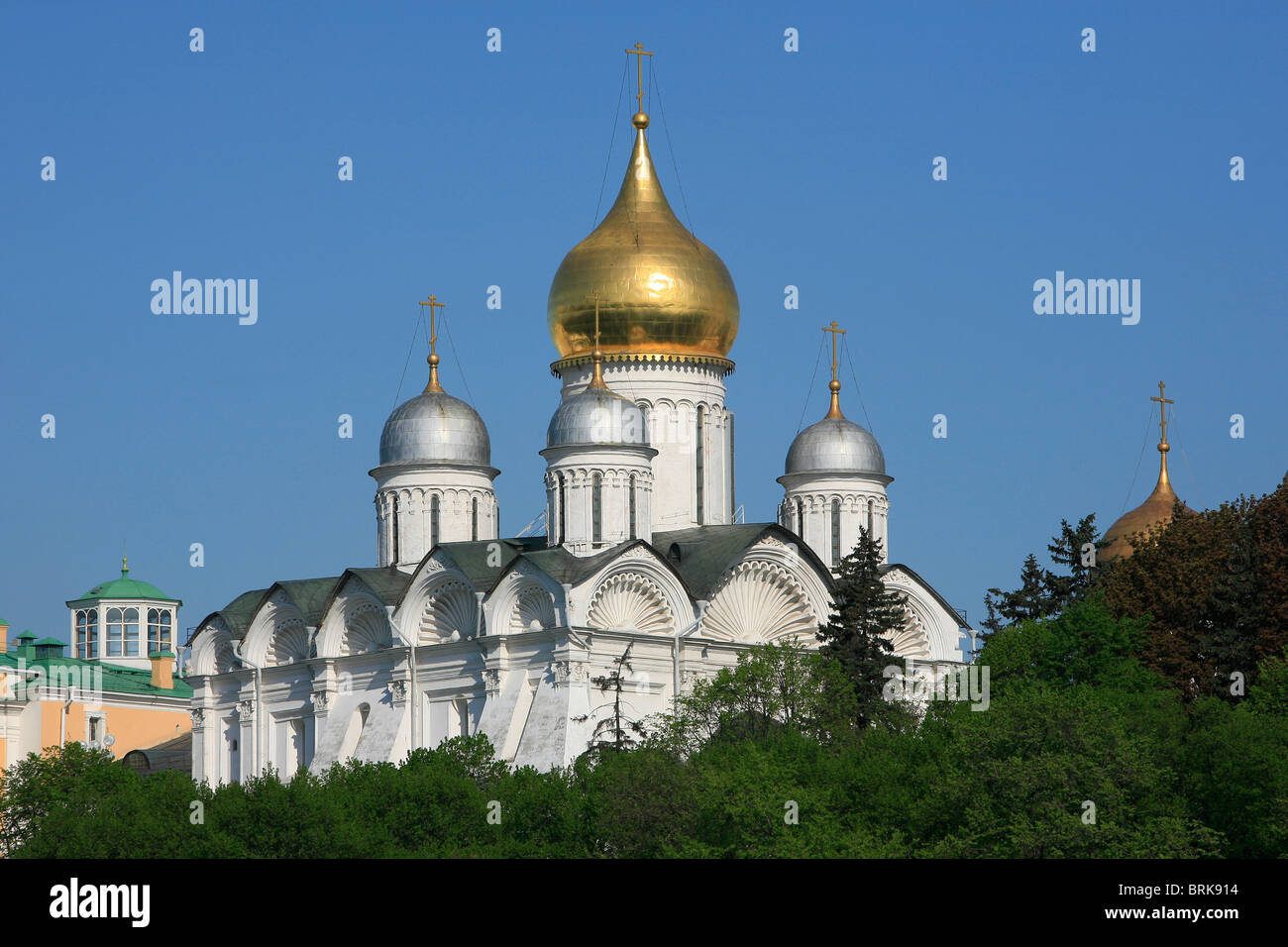 Cathedral of the Archangel (1508) at the Kremlin in Moscow, Russia Stock Photo