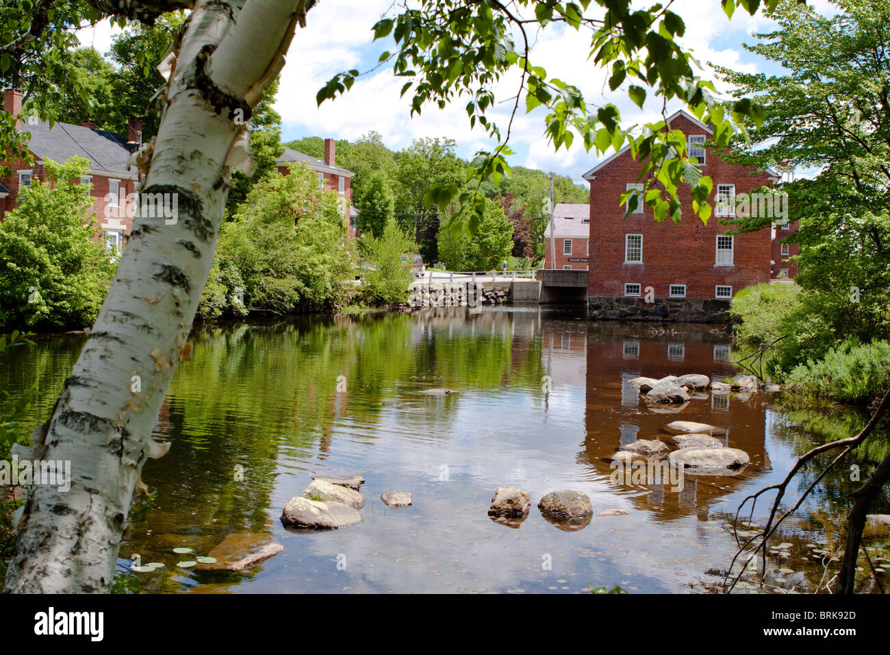 Mill Pond in Harrisville, New Hampshire Stock Photo Alamy