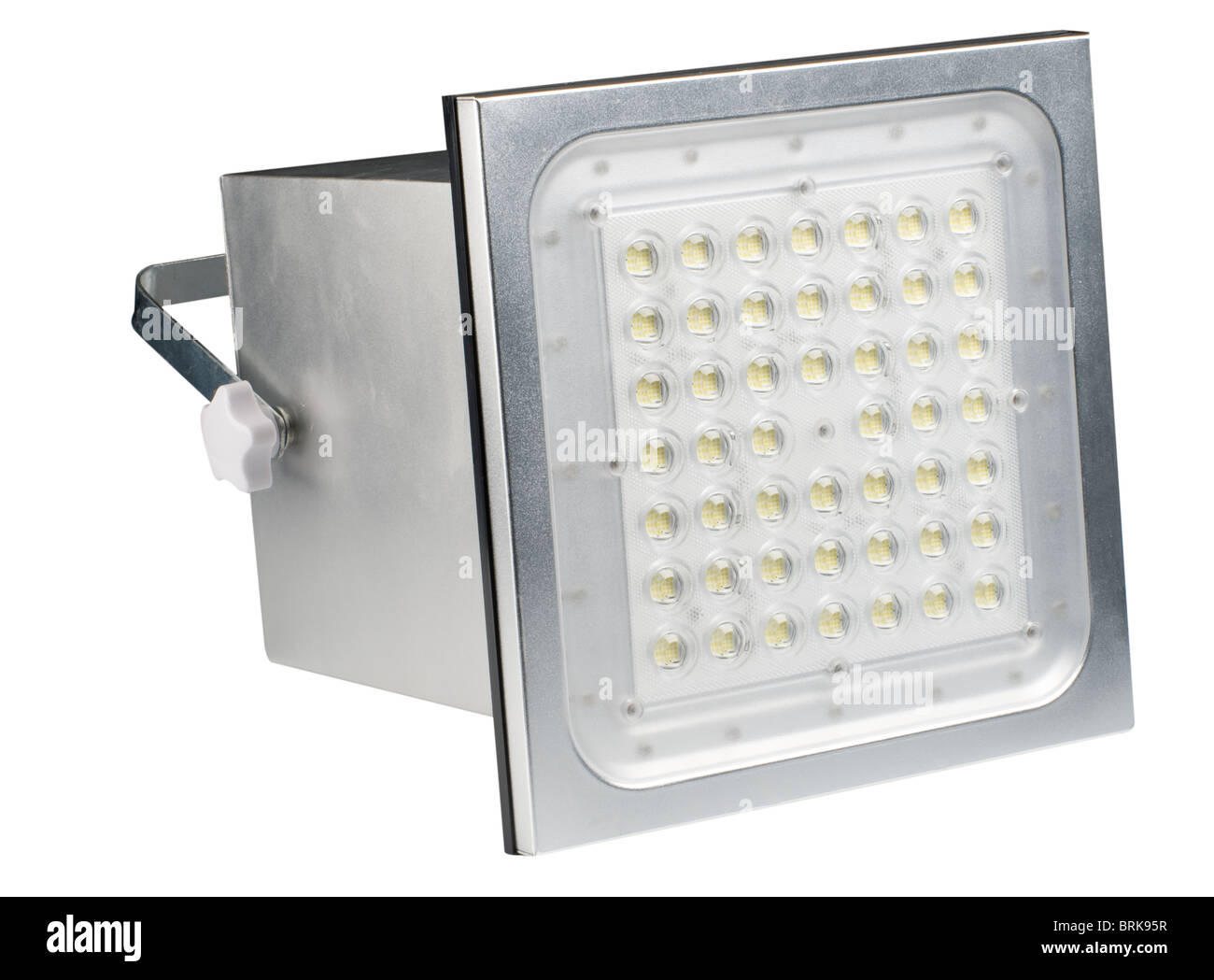 Close up cut out shot of an energy saving LED light Stock Photo