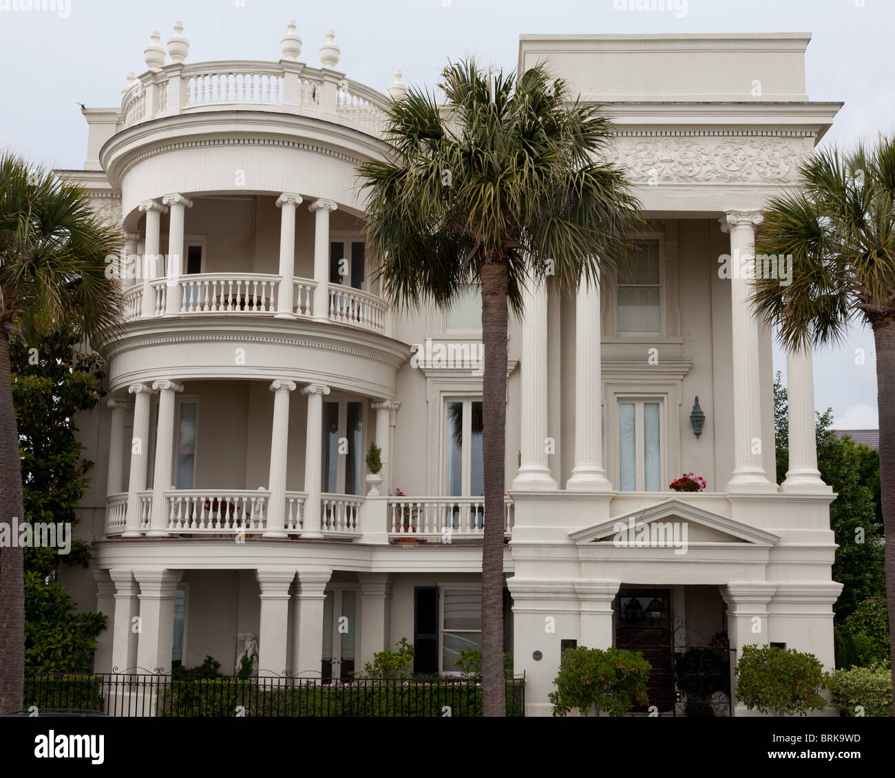 The 1856 Porcher-Simonds House along East Battery in Charleston South ...