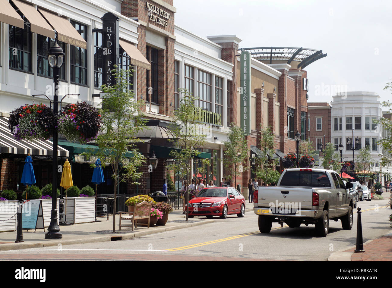 Crocker Park outdoor outlet mall - Metro Cleveland Ohio Stock Photo: 31773067 - Alamy