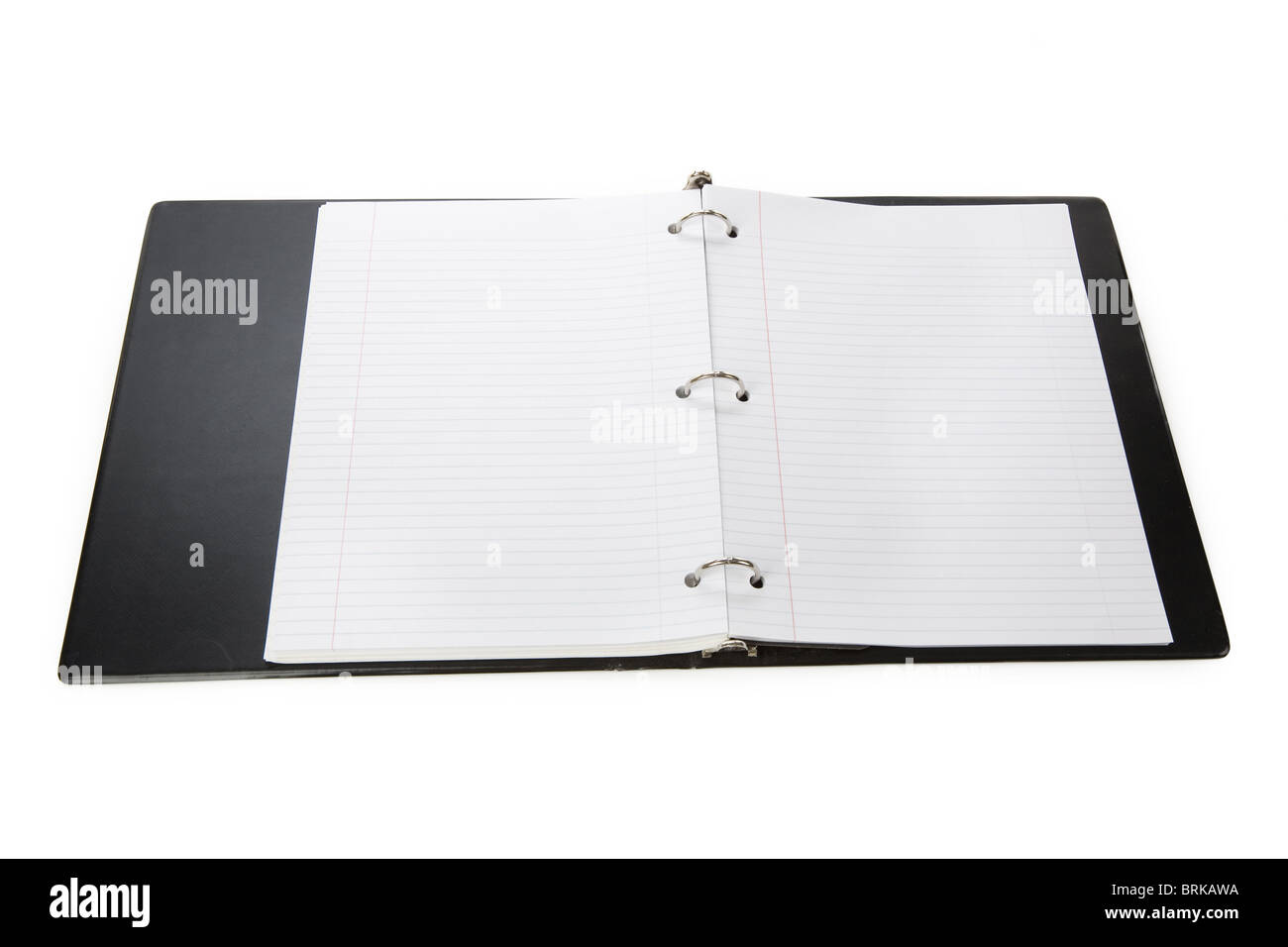 Notebook, Ring Binder, with white background Stock Photo