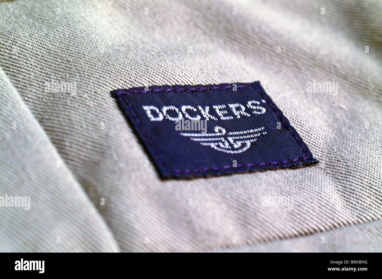 Close up of Dockers clothes insignia Stock Photo - Alamy