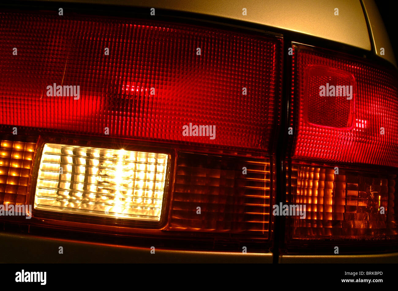 Close up detail automobile directional turn signals Stock Photo Alamy