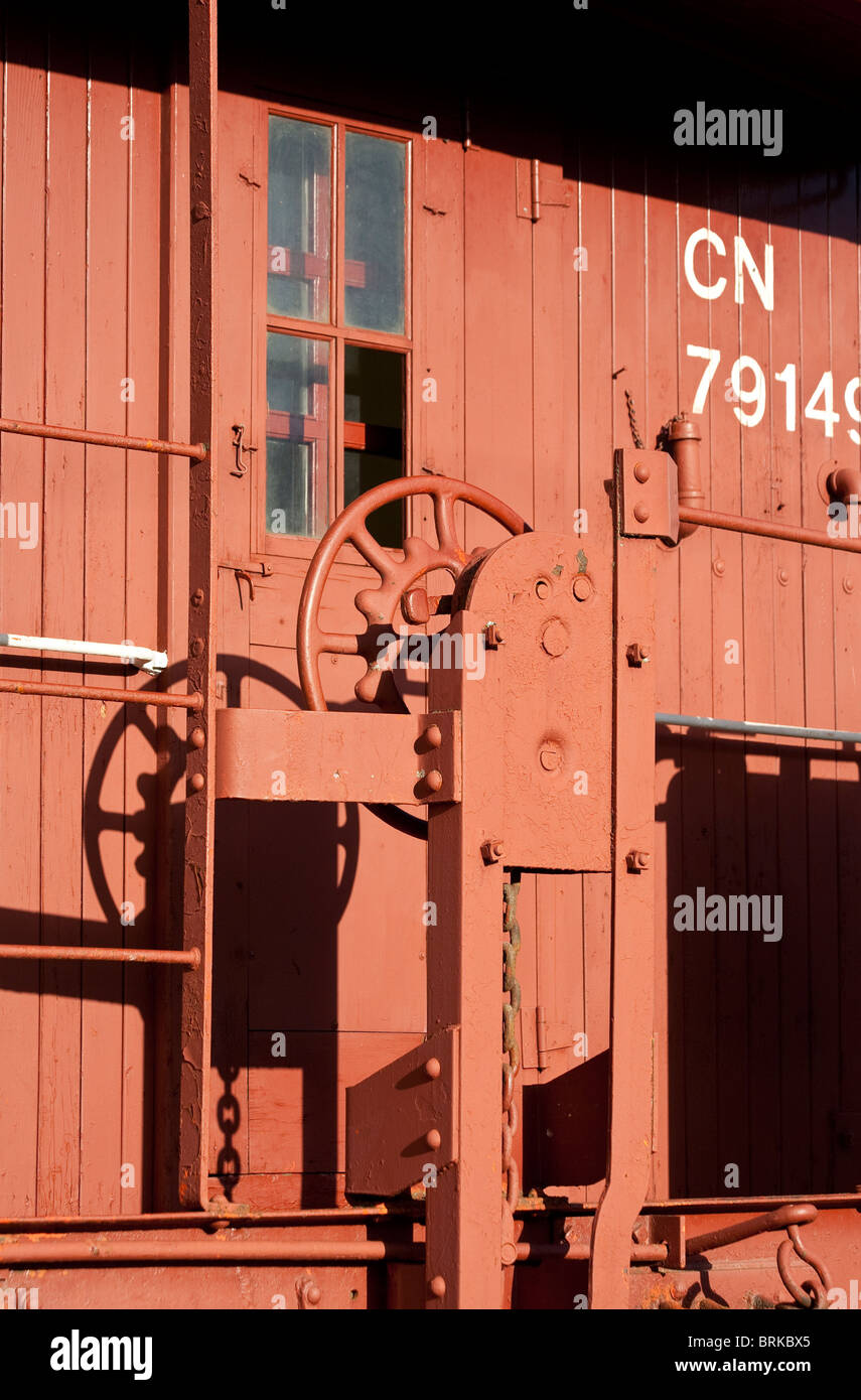Part of old Canadian National Railway Train Carriage, Mcbride, Canada September 2010 Stock Photo