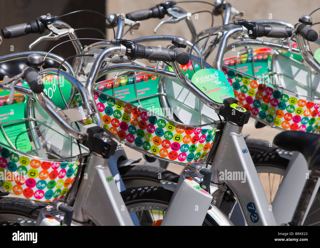 Communal City Bikes in Avignon Stock Photo
