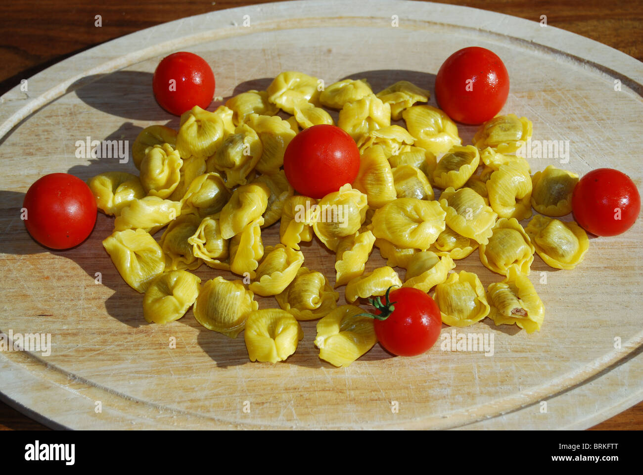 Tortellini. typical Italian pasta stuffed with meat Stock Photo