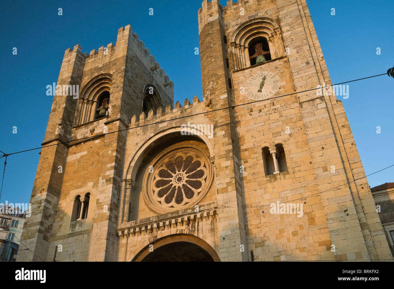 Sé Cathedral Lisbon Portugal Stock Photo