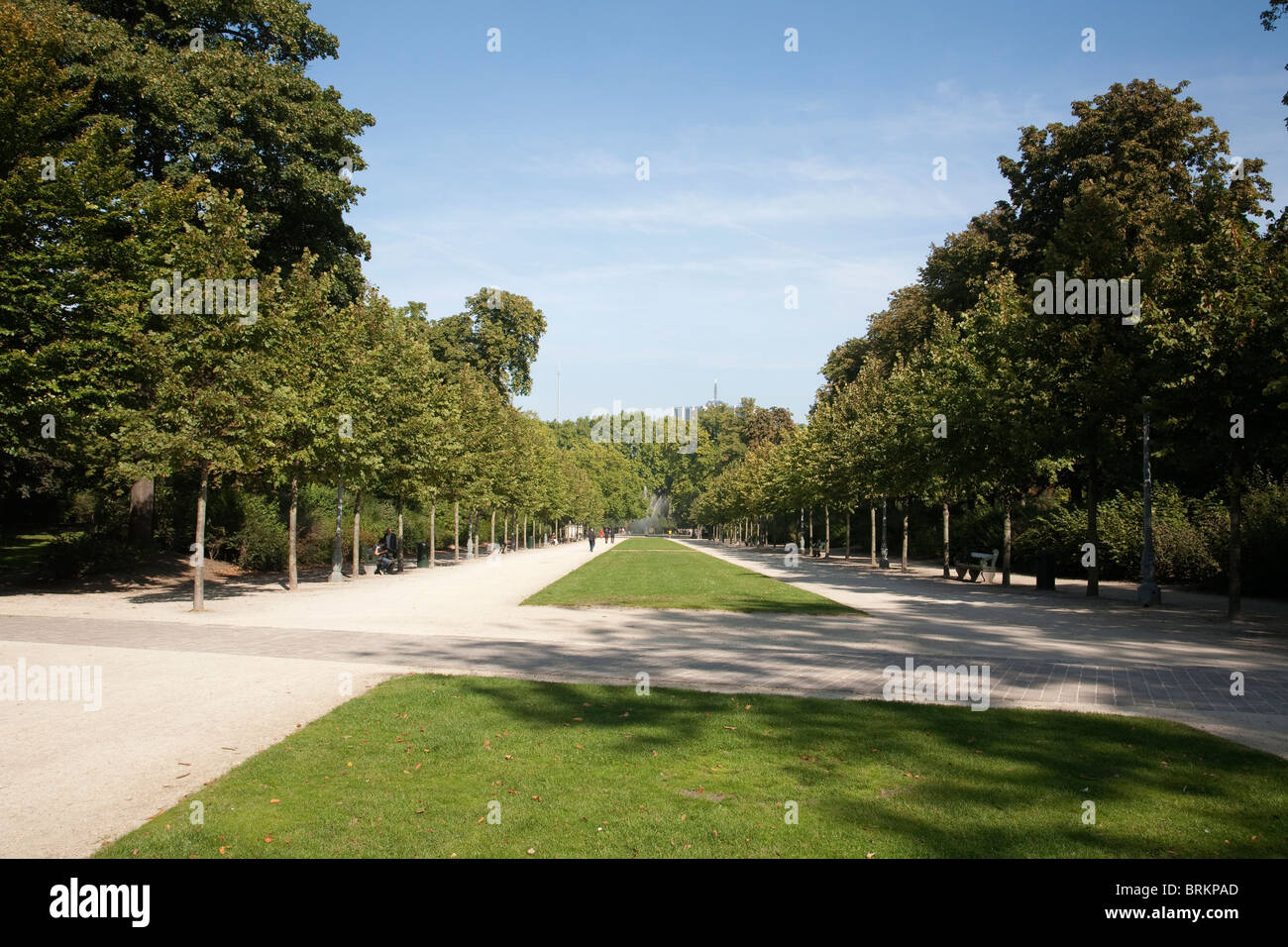Parc de Bruxelles Warande Royal Park Brussels. Photo:Jeff Gilbert Stock Photo