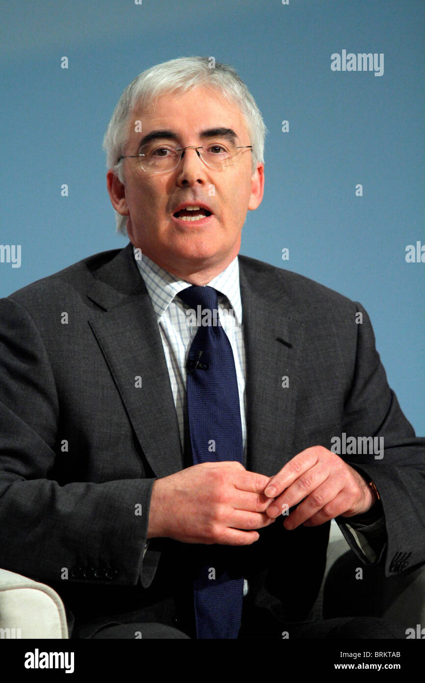 LORD FREUD MINISTER FOR WELFARE REFORM 04 October 2010 ICC BIRMINGHAM ENGLAND Stock Photo
