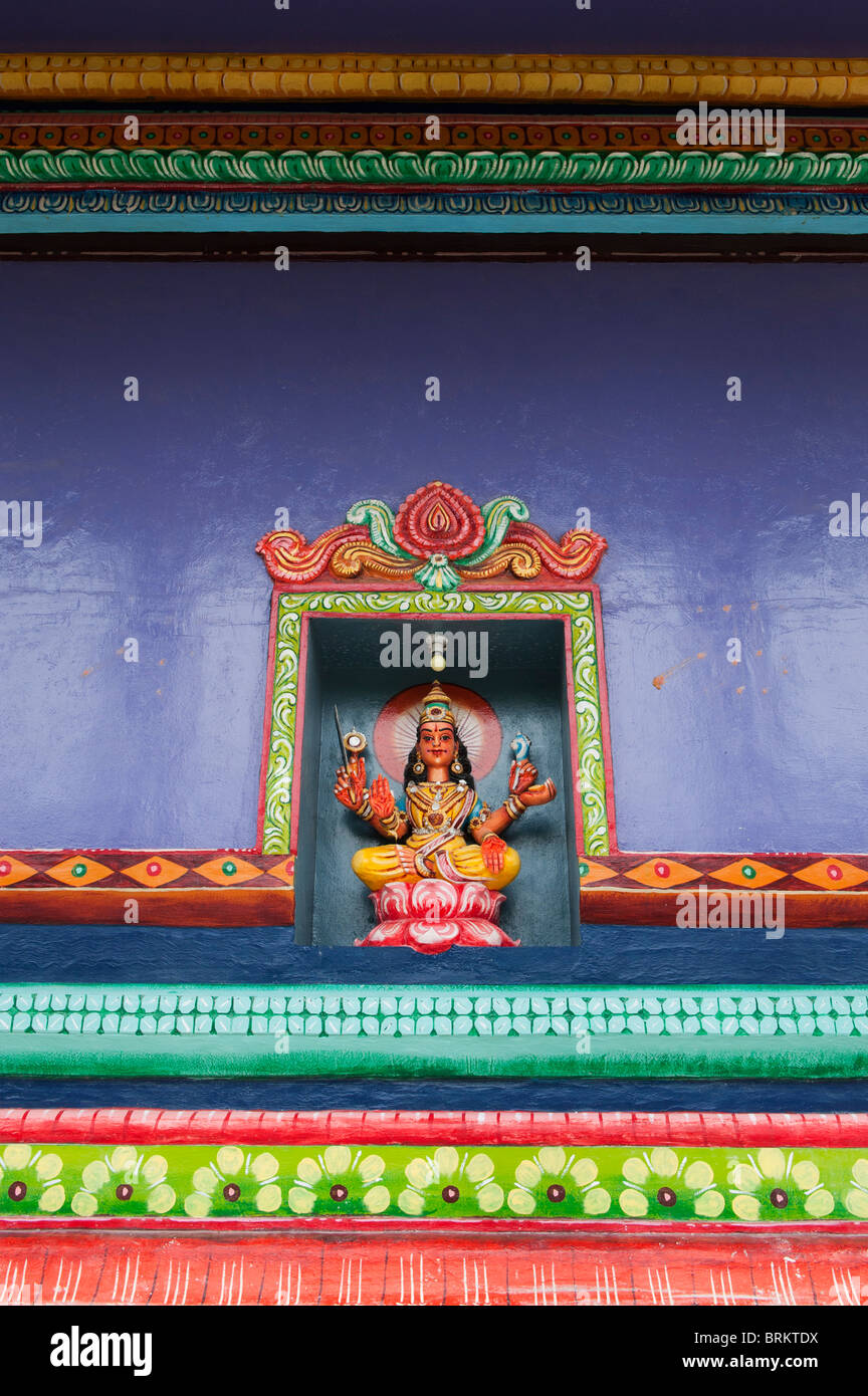Hindu Durga temple in Puttaparthi, Andhra Pradesh, India Stock Photo