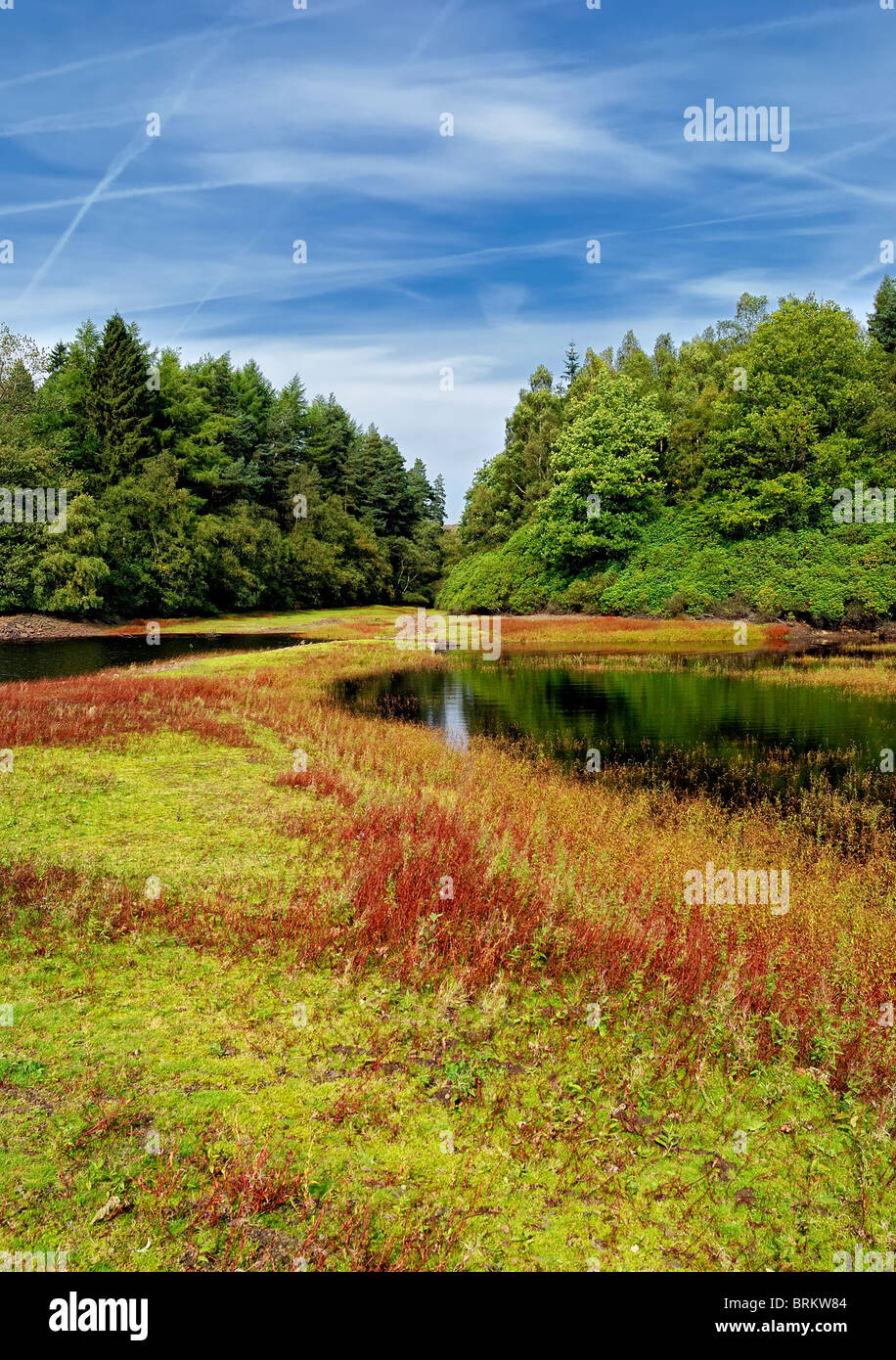 top end of derwent dam derbyshire england uk Stock Photo