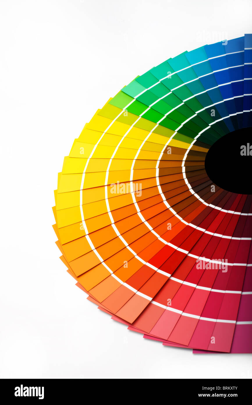 Paint colour swatches Stock Photo Alamy