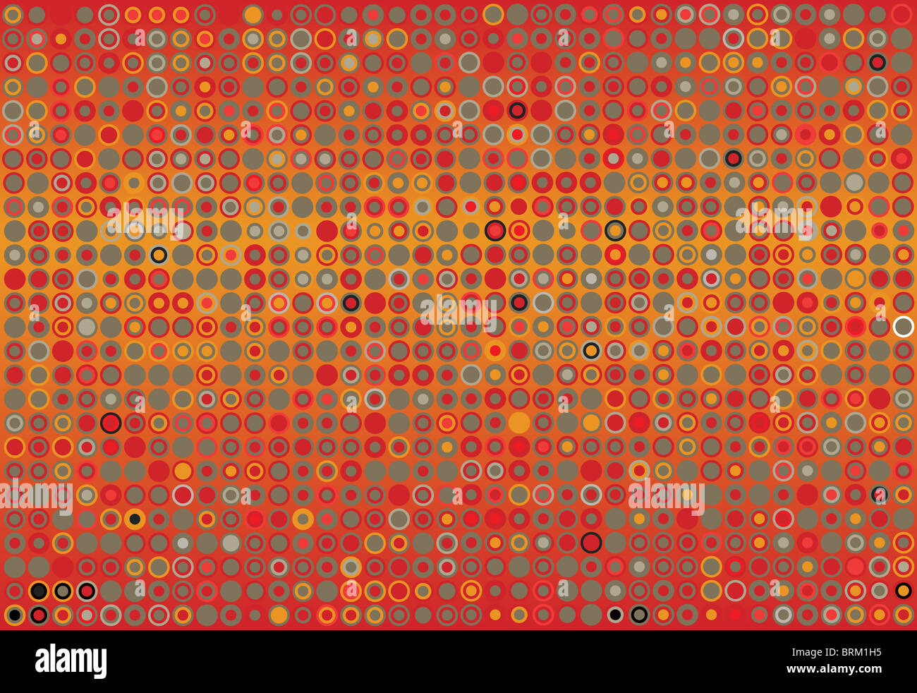 Abstract illustrated background of red dots Stock Photo
