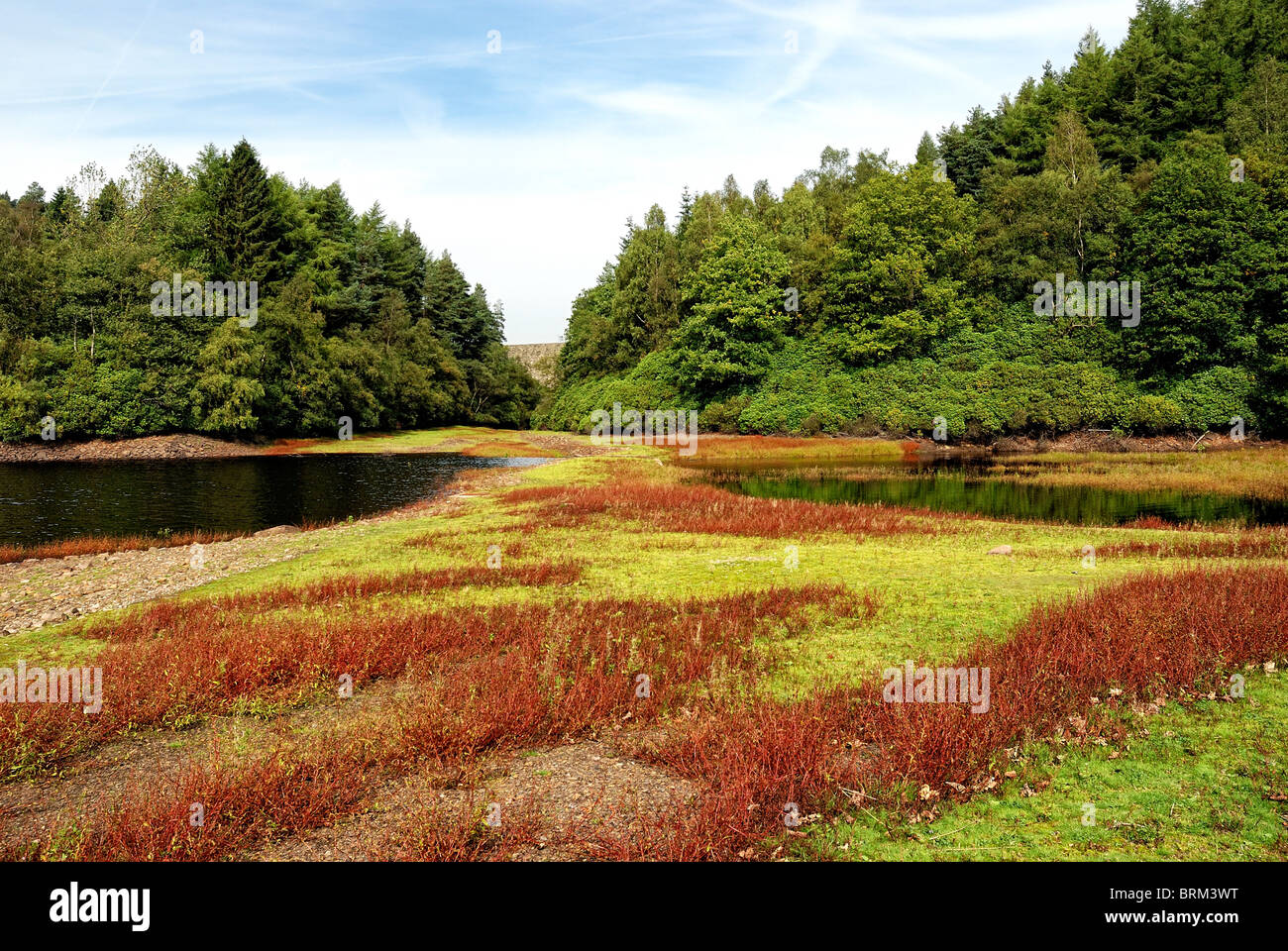 top end of derwent dam derbyshire england uk Stock Photo