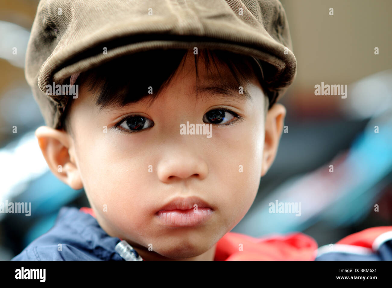 Indonesia Bintan boy in tanjung pinang Stock Photo
