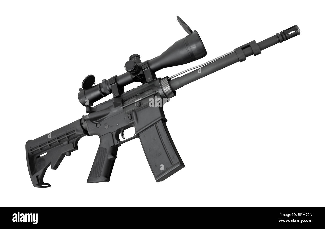 M4 Machine Gun Rifle Stock Photo Alamy